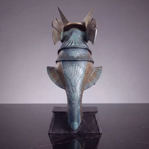 Stargate Desktop Replica Helmet Replica Jackal Guard Helmet Anubis 15 cm