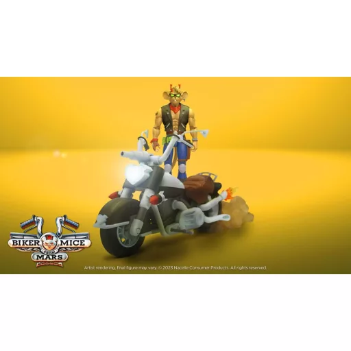 Biker Mice From Mars Vehicle Throttle's Martian Monster Bike 23 cm