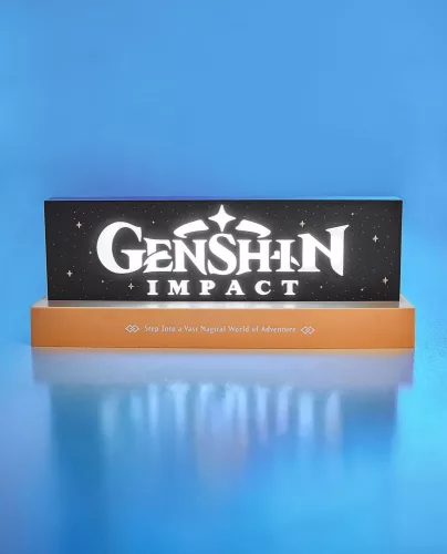 Genshin Impact LED-lámpa Logo 22 cm