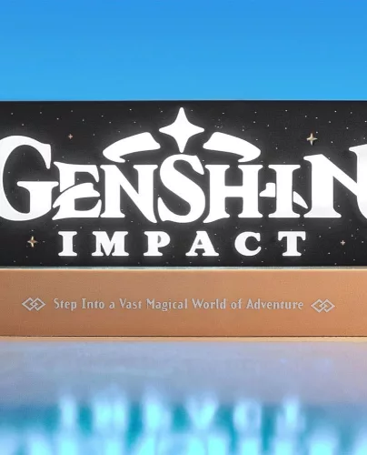 Genshin Impact LED-lámpa Logo 22 cm