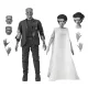 Universal Monsters 2-Pack Action Figure Bride of Frankenstein 90th Anniversary The Monster & His Mate (B&W) 18 cm
