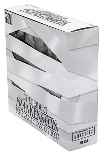 Universal Monsters 2-Pack Action Figure Bride of Frankenstein 90th Anniversary The Monster & His Mate (B&W) 18 cm