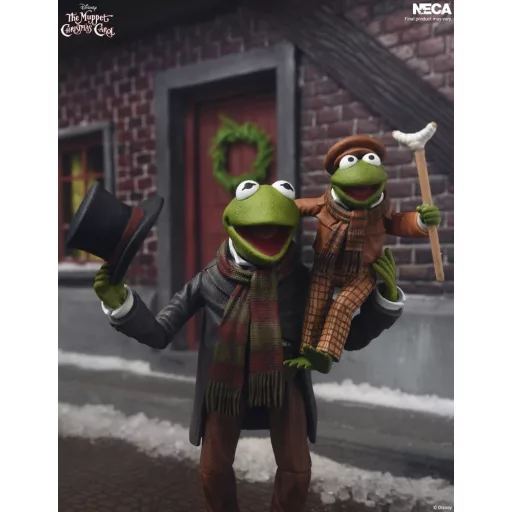 The Muppet Christmas Carol Ultimate Action Figures 2-Pack Kermit as Bob Cratchit & Robin as Tiny Tim 18 cm