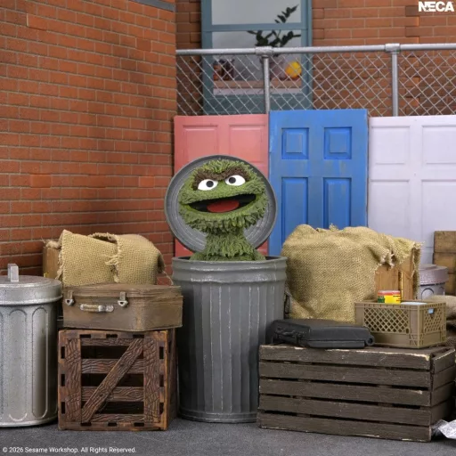 Sesame Street Ultimate Action Figure Oscar the Grouch 18 cm