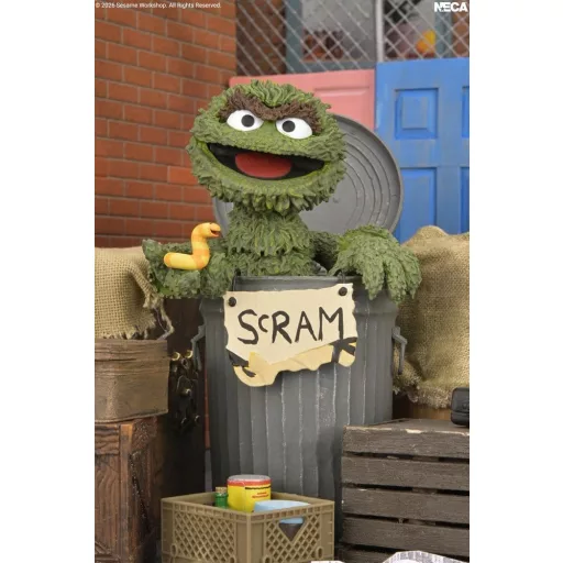 Sesame Street Ultimate Action Figure Oscar the Grouch 18 cm