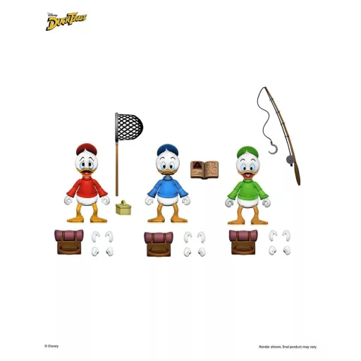 DuckTales Ultimate Action Figures 3-Pack Huey, Dewey, and Louie 18 cm