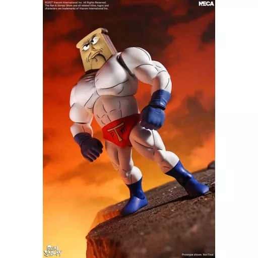 The Ren & Stimpy Show Action Figure Ultimate Powdered Toast Man 18 cm