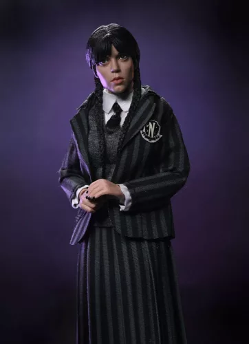 Wednesday Action Figures 2 Pack Wednesday Addams (Nevermore Uniform) and Enid 20 cm