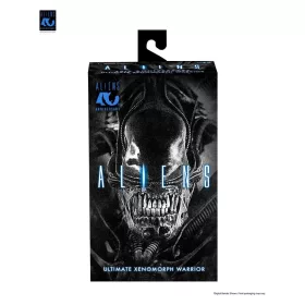   Aliens Ultimate Action Figure Warrior (1986) Xenomorph Black (40th Anniversary) 23 cm