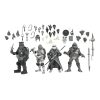 Universal Monsters x Teenage Mutant Ninja Turtles Figurák 4-Pack Turtles Black & White 18 cm