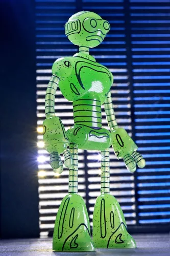Teenage Mutant Ninja Turtles (Mirage Comics) Action Figure Transmat Fugitoid GID 18 cm