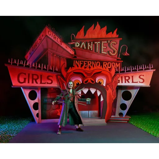 Beetlejuice (1988) Diorama Trenchcoat with Spikes Inferno Room Deluxe Set