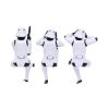 Stormtrooper Figures Three Wise Sitting Stormtroopers 11 cm