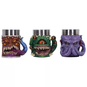 Dungeons & Dragons Set of 3 Mini Tankards Mini Monster 9 cm