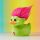 Trolls: First Edition - Green Troll with Pink Hair Tubbz