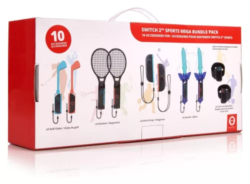 Nintendo Switch 2 Accessory Set Sports Pack 10-in-1