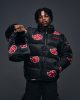 Naruto Puffer Jacket Akatsuki Red  Size XXXL