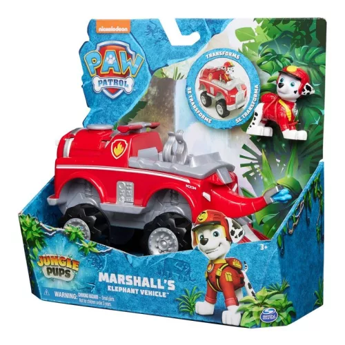 Paw Patrol Marshall Jungle Pups Jármű és Figura