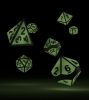 Oakie Doakie Dice RPG Set Metal Glow in the Dark - Druid's Blaze (7)