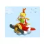 The Little Prince Figure Little Prince & Fox on the Plane 7 cm