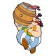 Asterix Fridge Magnet Asterix in Britain 6 cm