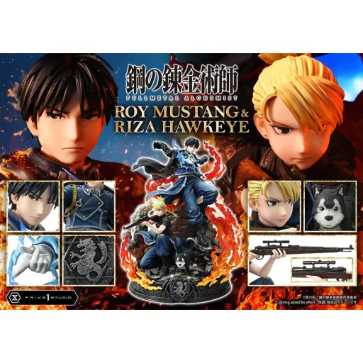 Fullmetal Alchemist Concept Masterline Statue 1/6 Roy Mustang & Riza Hawkeye Deluxe Version 50 cm