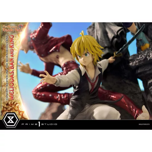 Seven Deadly Sins Concept Masterline Series Statue Meliodas, Ban and King 55 cm