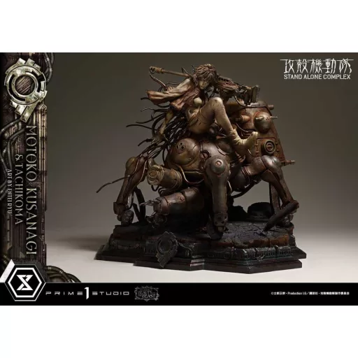 Ghost in the Shell Stand Alone Complex The Legend of Beauty and the Beast Statue 1/4 Motoko Kusanagi & Tachikoma Art by Entei Ryu Bonus Version 53 cm