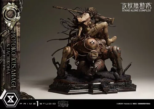Ghost in the Shell Stand Alone Complex The Legend of Beauty and the Beast Statue 1/4 Motoko Kusanagi & Tachikoma Art by Entei Ryu Bonus Version 53 cm