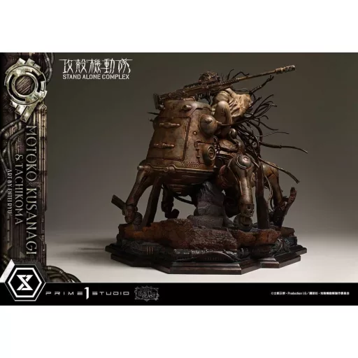 Ghost in the Shell Stand Alone Complex The Legend of Beauty and the Beast Statue 1/4 Motoko Kusanagi & Tachikoma Art by Entei Ryu Bonus Version 53 cm