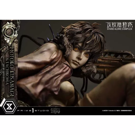 Ghost in the Shell Stand Alone Complex The Legend of Beauty and the Beast Statue 1/4 Motoko Kusanagi & Tachikoma Art by Entei Ryu Bonus Version 53 cm