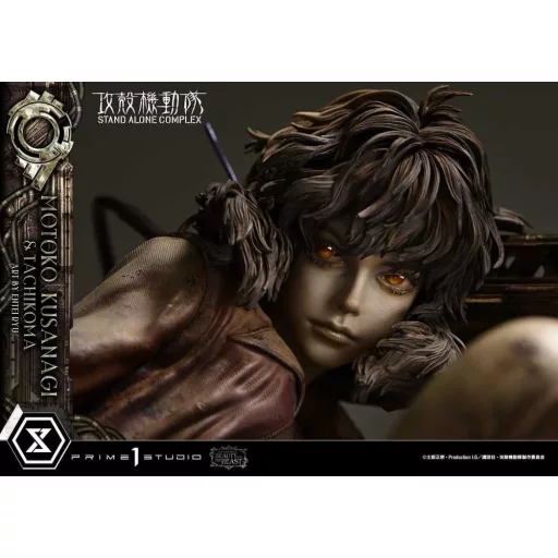 Ghost in the Shell Stand Alone Complex The Legend of Beauty and the Beast Statue 1/4 Motoko Kusanagi & Tachikoma Art by Entei Ryu 53 cm