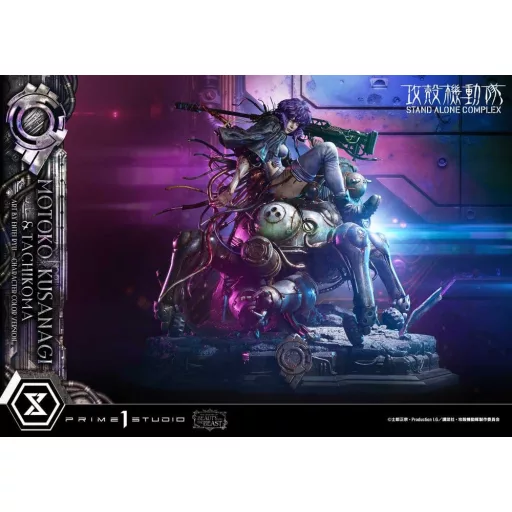 Ghost in the Shell Stand Alone Complex The Legend of Beauty and the Beast Statue 1/4 Motoko Kusanagi & Tachikoma Character color Art by Entei Ryu 53 cm