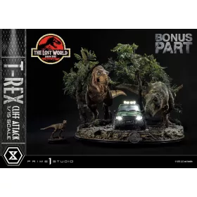   Jurassic World: The Lost World Statue 1/15 T-Rex Cliff Attack Bonus Version 53 cm