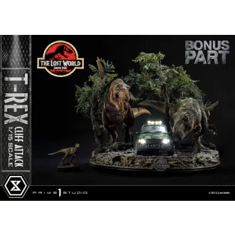  Jurassic World: The Lost World Statue 1/15 T-Rex Cliff Attack Bonus Version 53 cm