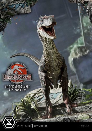 Jurassic Park III Legacy Museum Collection Szobor 1/6 Velociraptor Male 40 cm
