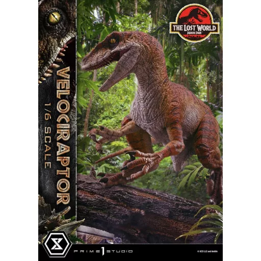 Jurassic Park II Legacy Museum Collection Statue 1/6 Velociraptor Bonus Version 41 cm