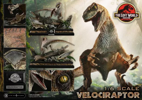 Jurassic Park II Legacy Museum Collection Statue 1/6 Velociraptor Bonus Version 41 cm