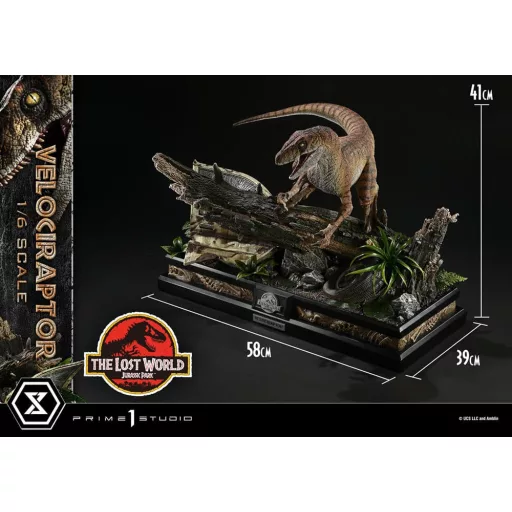 Jurassic Park II Legacy Museum Collection Statue 1/6 Velociraptor Bonus Version 41 cm