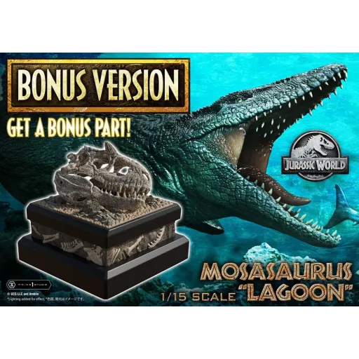 Jurassic World Legacy Museum Collection Statue 1/15 Mosasaurus Lagoon" Bonus Version 57 cm"