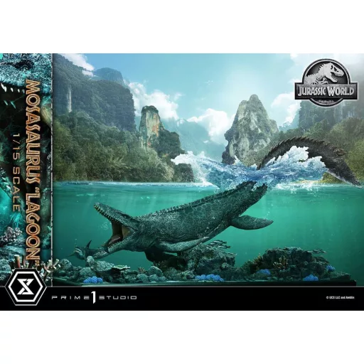 Jurassic World Legacy Museum Collection Statue 1/15 Mosasaurus Lagoon" Bonus Version 57 cm"