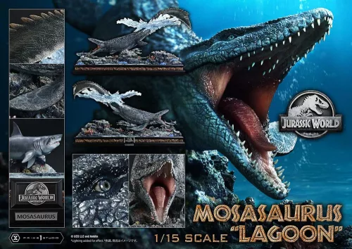 Jurassic World Legacy Museum Collection Statue 1/15 Mosasaurus Lagoon" Bonus Version 57 cm"