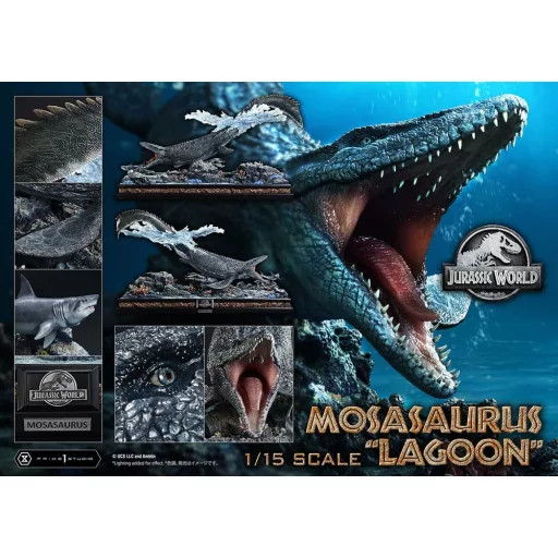 Jurassic World Legacy Museum Collection Statue 1/15 Mosasaurus Lagoon" Bonus Version 57 cm"