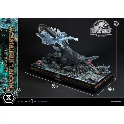 Jurassic World Legacy Museum Collection Statue 1/15 Mosasaurus Lagoon" Bonus Version 57 cm"