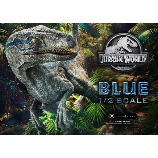 Jurassic World: Fallen Kingdom (Film) Legacy Museum Collection Statue 1/2 Blue Bonus Version 88 cm