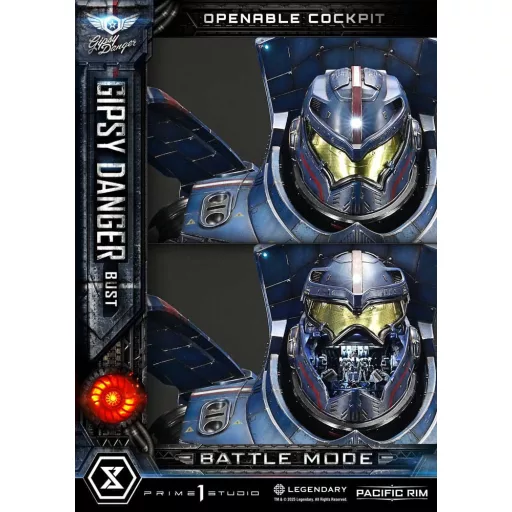 Pacific Rim Life Size Bust 1/1 Gipsy Danger Battle Mode 75 cm