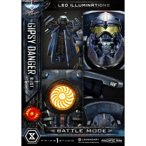 Pacific Rim Life Size Bust 1/1 Gipsy Danger Battle Mode 75 cm