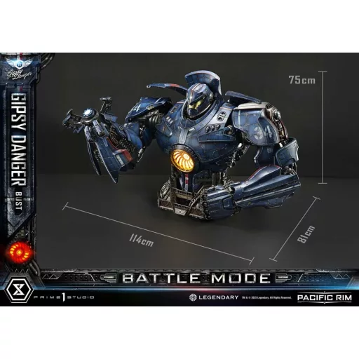 Pacific Rim Life Size Bust 1/1 Gipsy Danger Battle Mode 75 cm