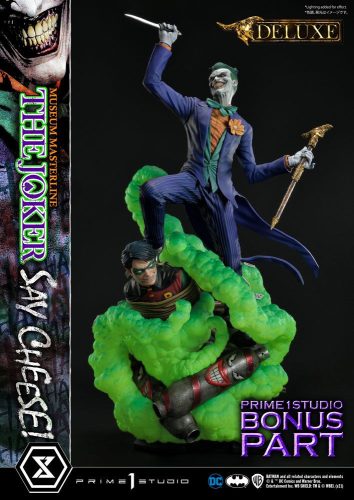 DC Comics Statue 1/3 The Joker Say Cheese Deluxe Bonus Version 99 cm