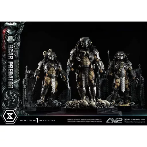 The Alien vs. Predator Museum Masterline Series Statue 1/3 Scar Predator 93 cm